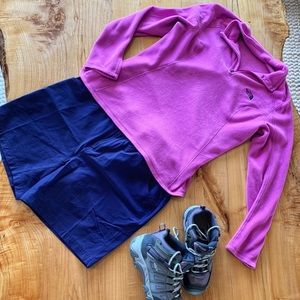 GUC: (Large) North Face Fleece Half Zip Pullover